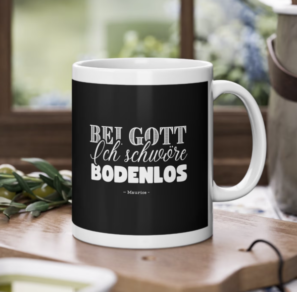 BODENLOS, Maurice, KDRS, Humorvolle Tasse, Trash TV Artikel, Lustige Tasse, Fernsehsendung, Serie, Scherzartikel, Realitystars, Zitat- Promi